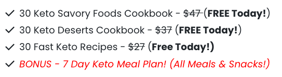Download Your 3 Free Keto Cookbooks